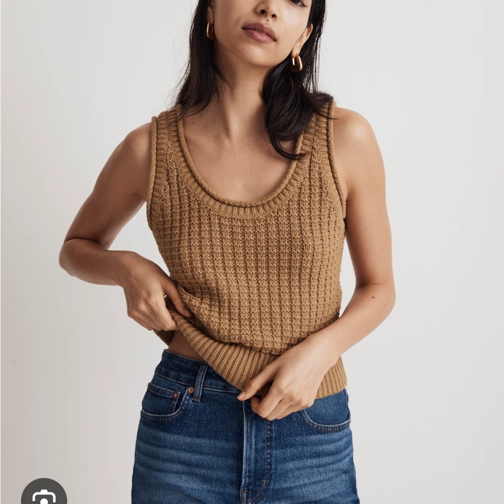 Madewell texture stitch Sweater Tank